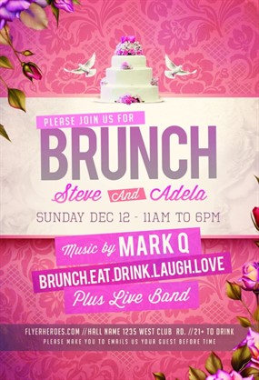 创意英文婚礼海报设计